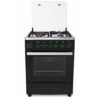 Syinix Standing Cooker Gas Cooker with Electric Oven 3 Gas Burners 1 Hot Plate